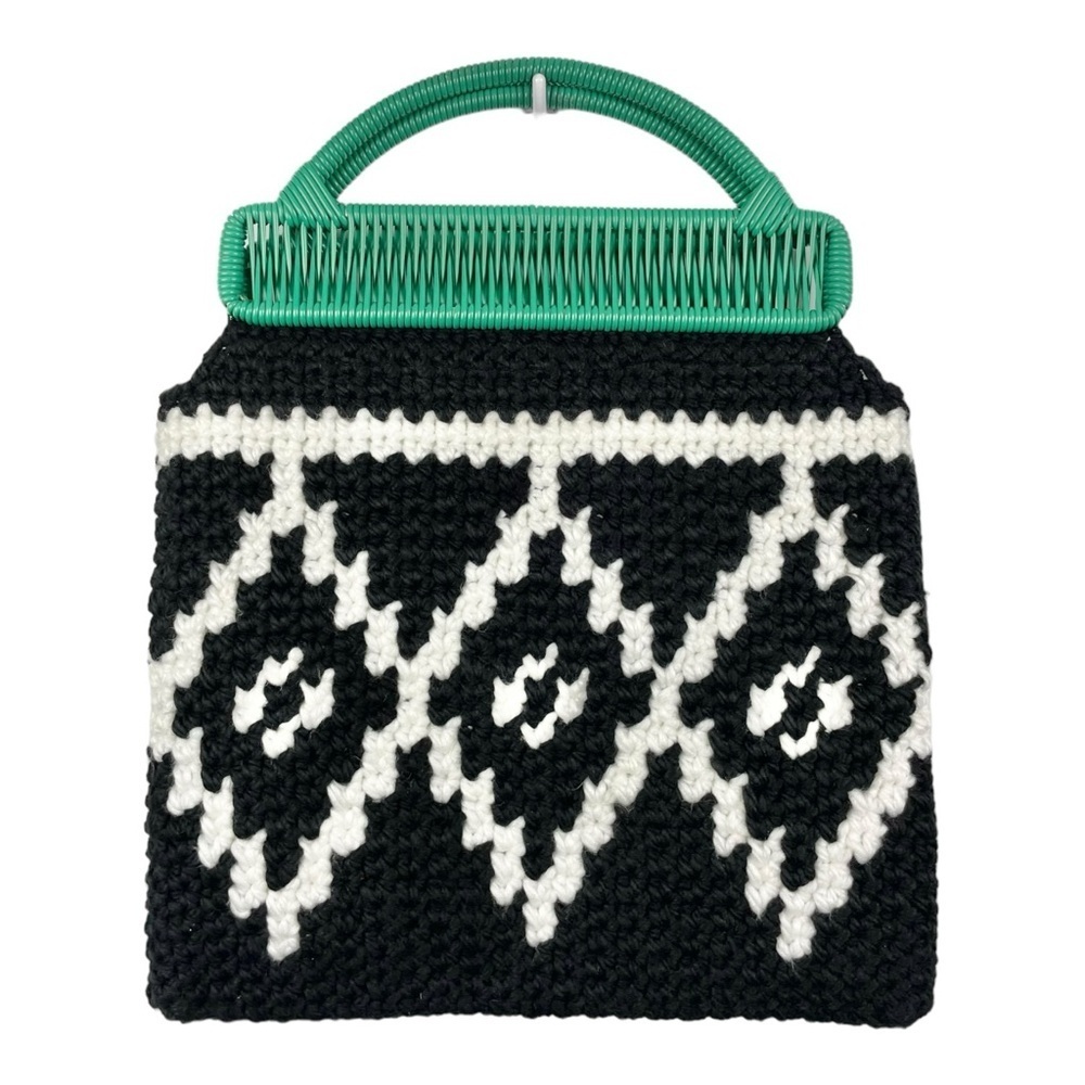 Market Knit Top Handle Tote Bag (Like MARNI)